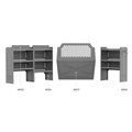 Deluxe Commercial Van Package 43" H Shelves for Transit Connect